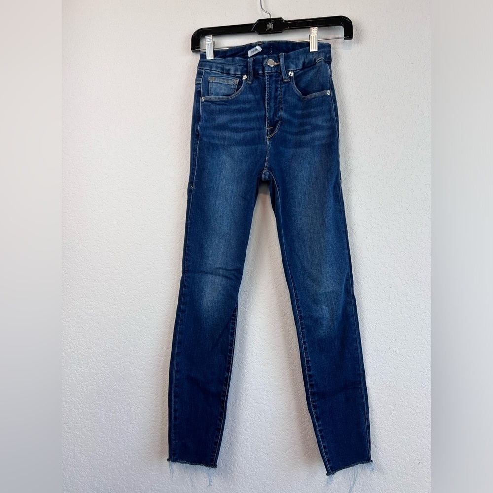 Good American Ultimate Skinny Good Legs Stretchy Jeans Size 25